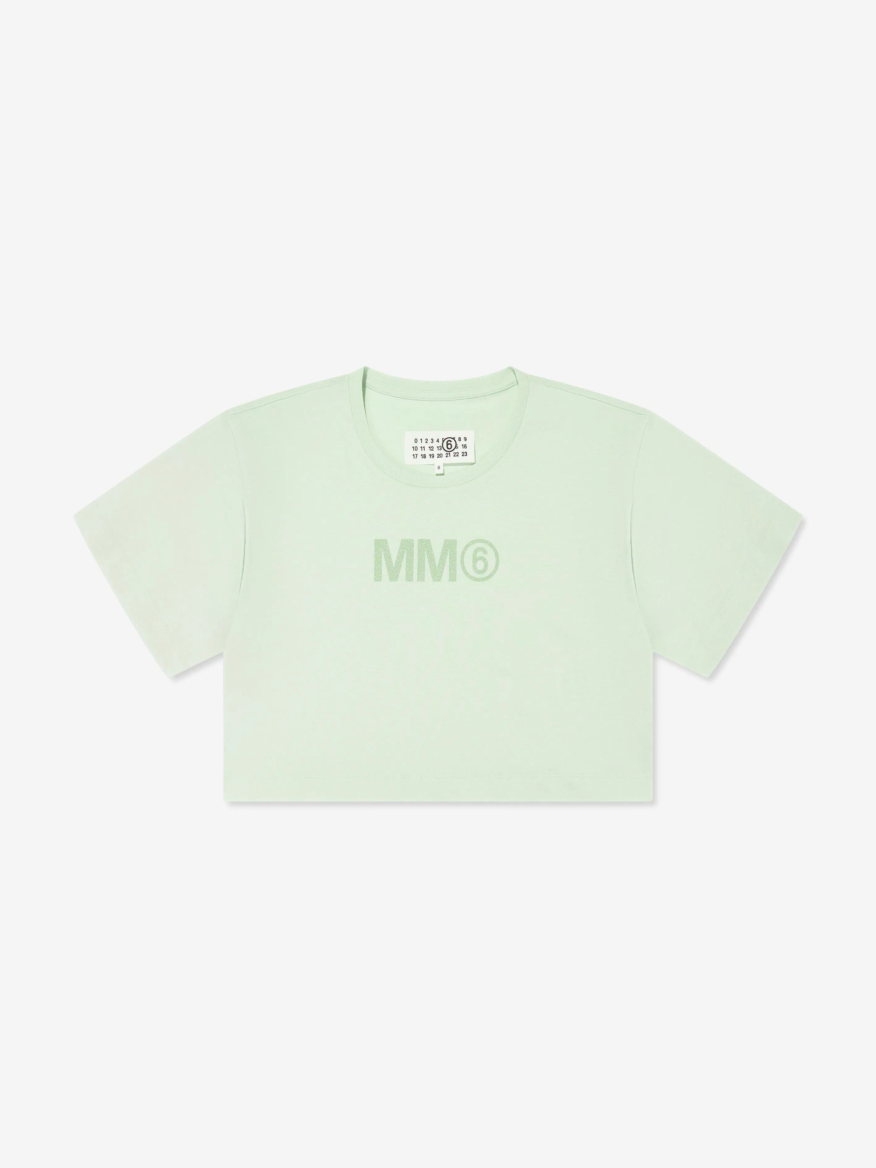 MM6 Maison Margiela Kids Logo T-Shirt in Grün