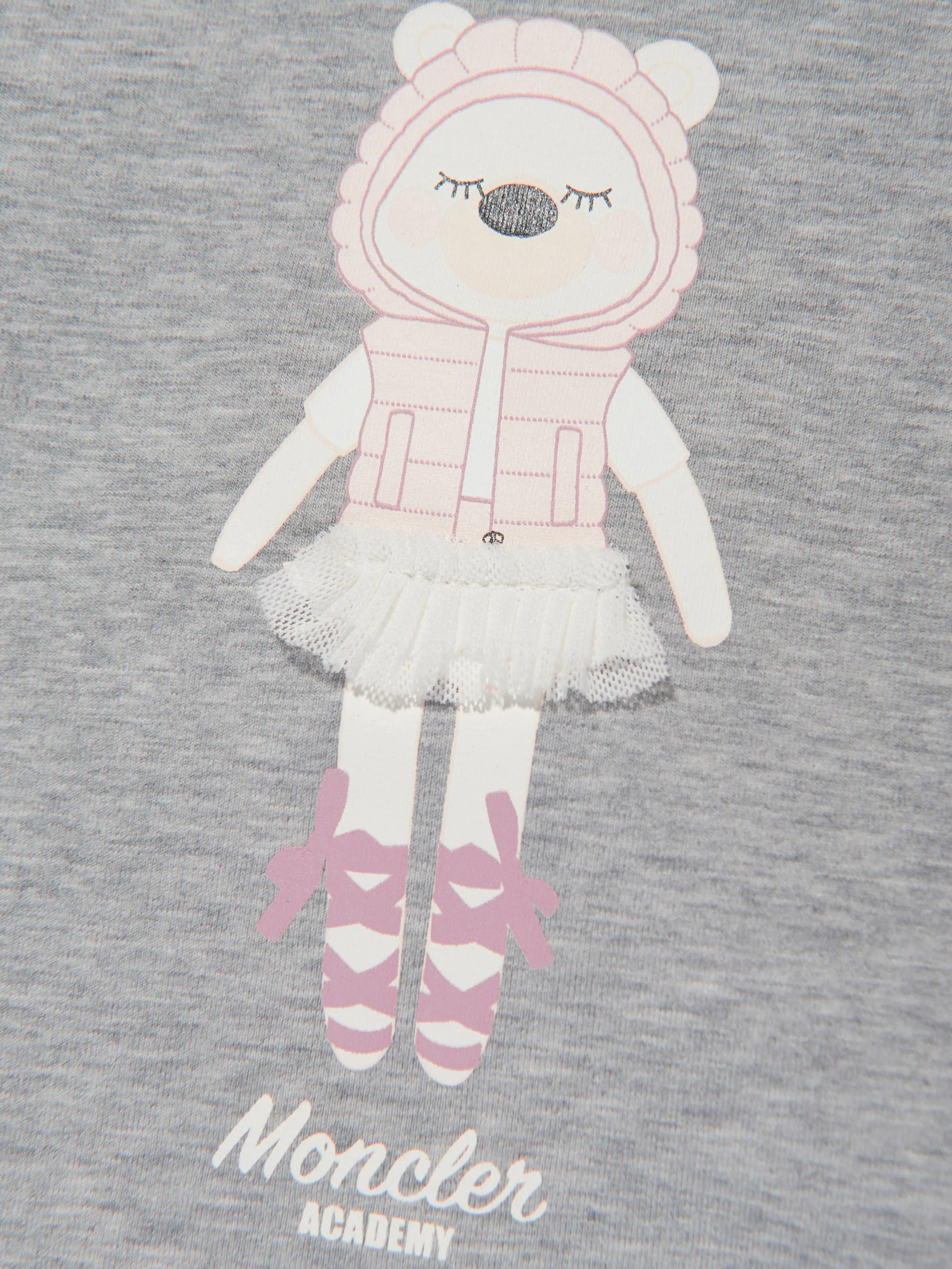 Moncler Enfant Baby Mädchen Bär T-Shirt in Grau