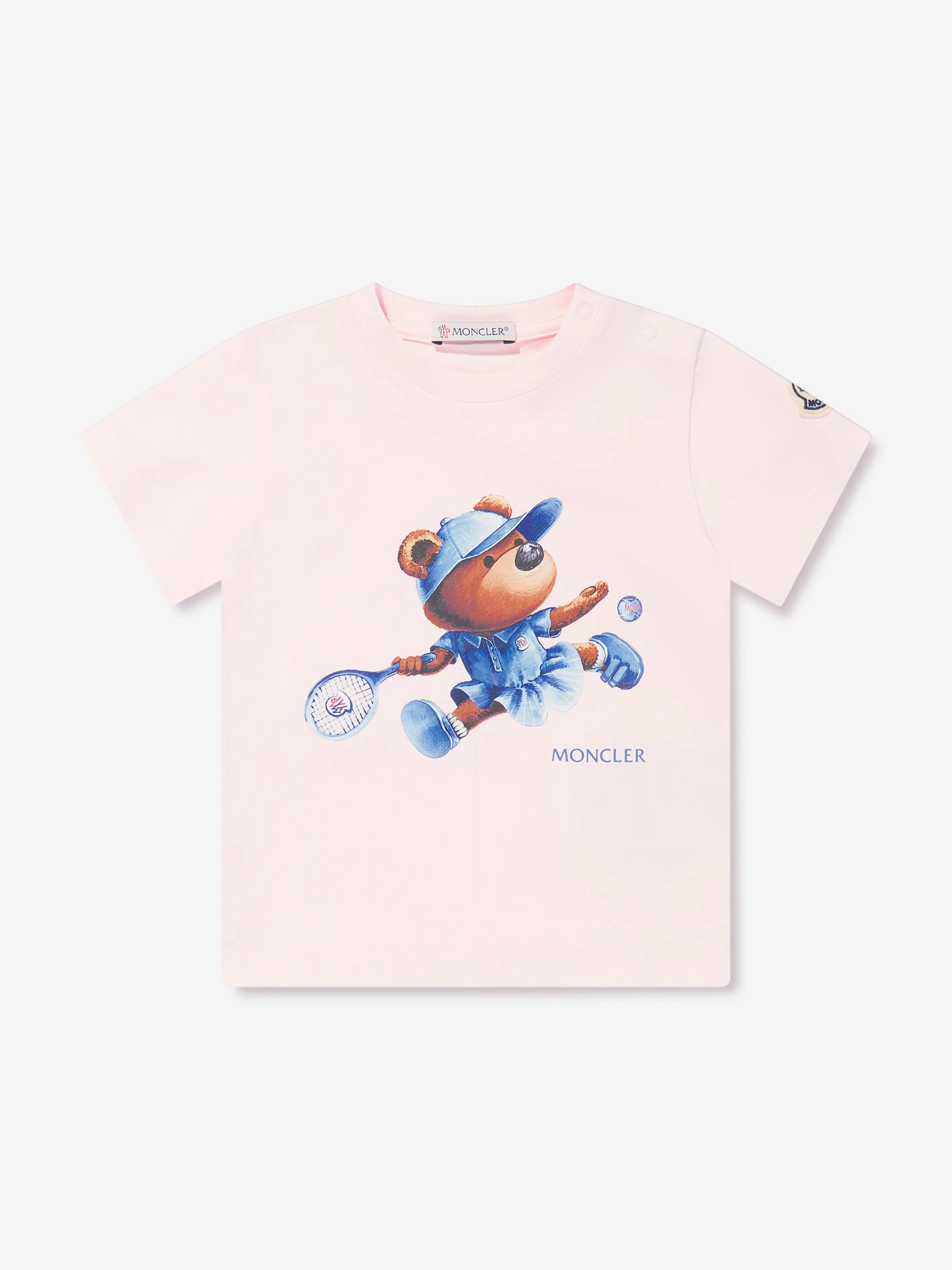 Moncler Enfant Baby Mädchen Tennis Bär T-Shirt in Rosa