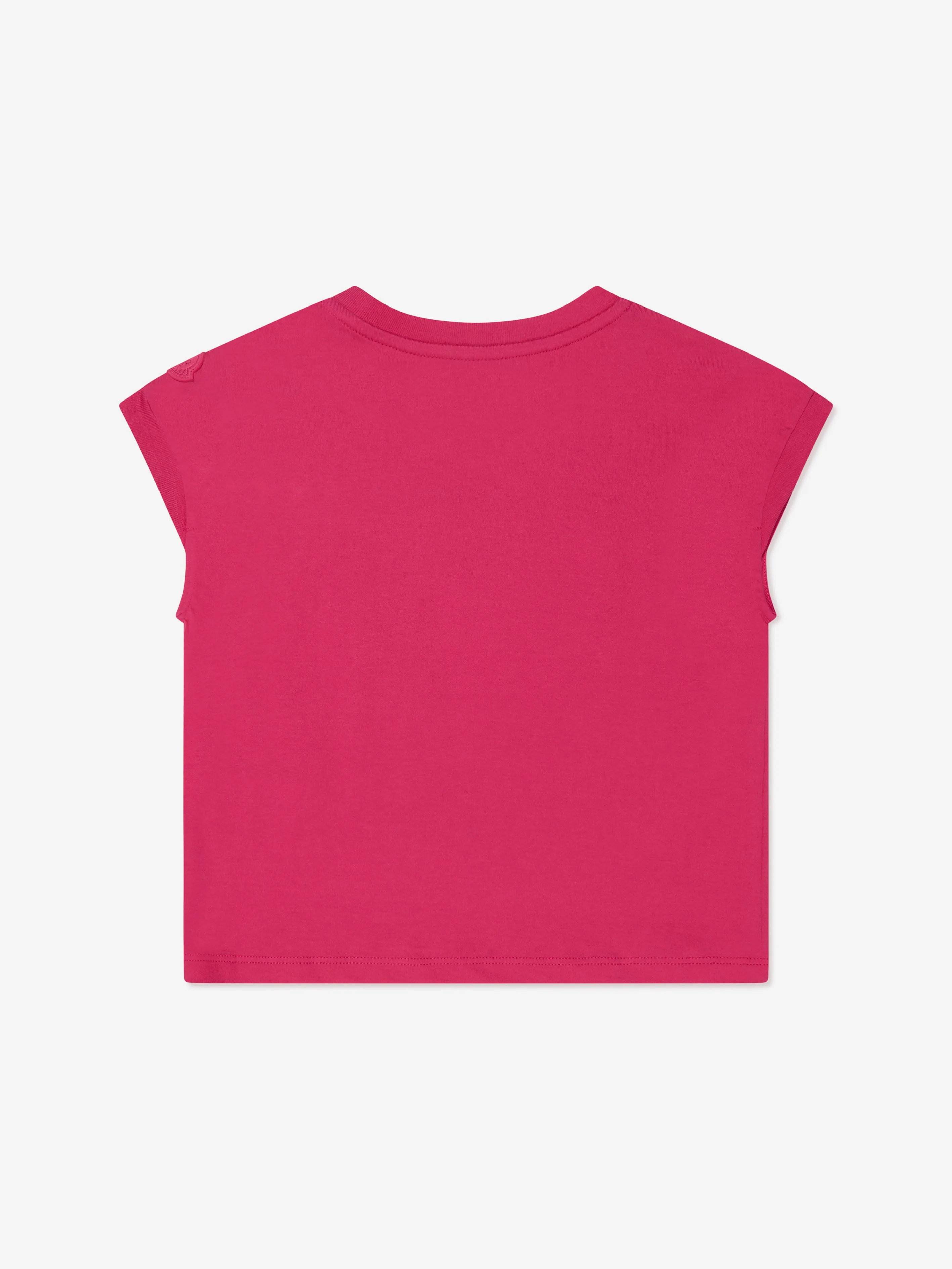Moncler Enfant Mädchen Logo Graphic T-Shirt in Rosa