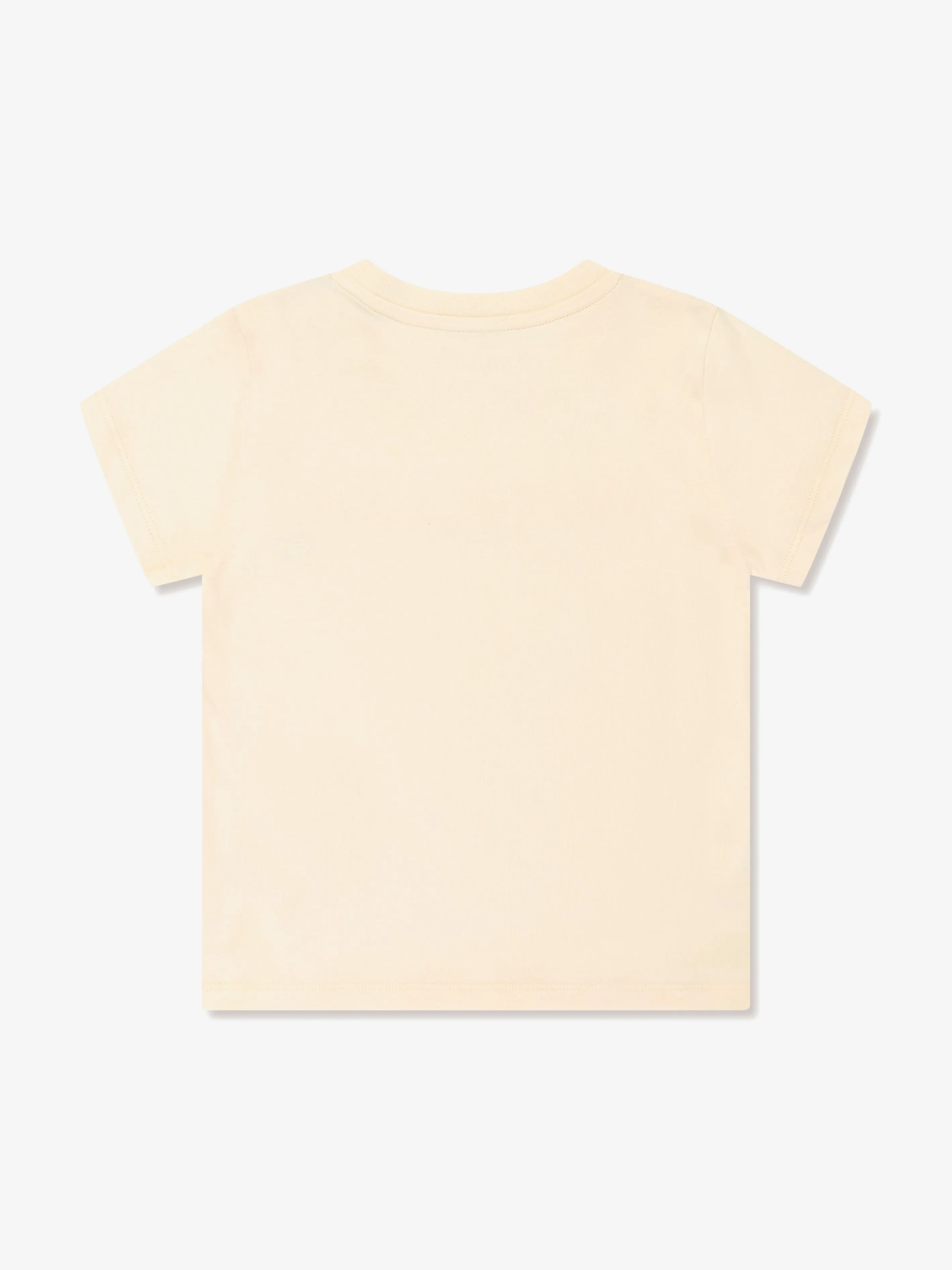 Moncler Enfant Mädchen Logo T-Shirt in Gelb