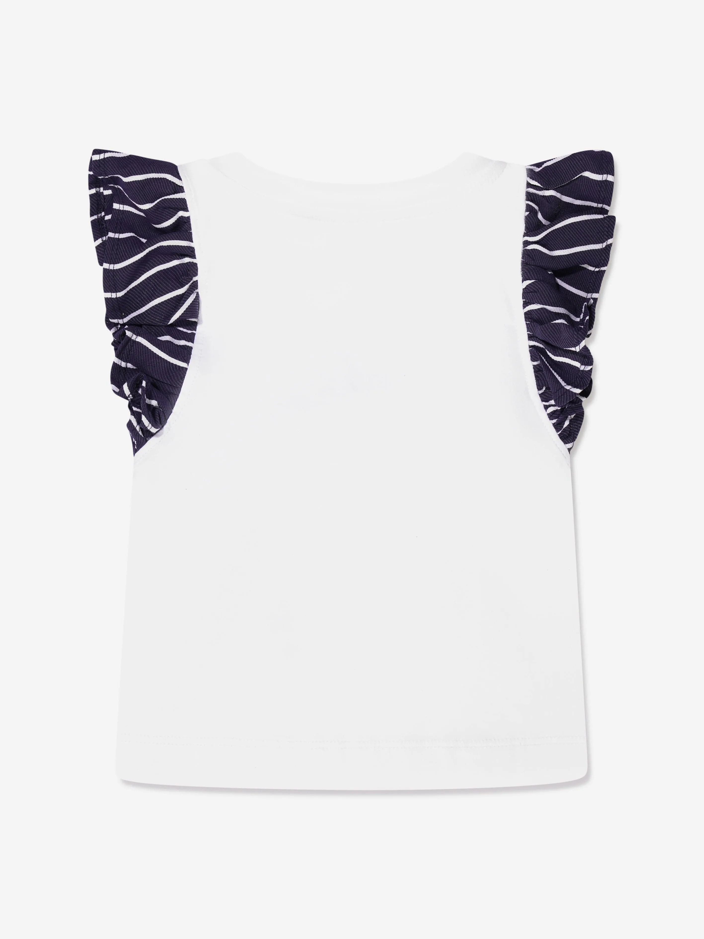 Monnalisa Mädchen Nautik T-Shirt in Weiß