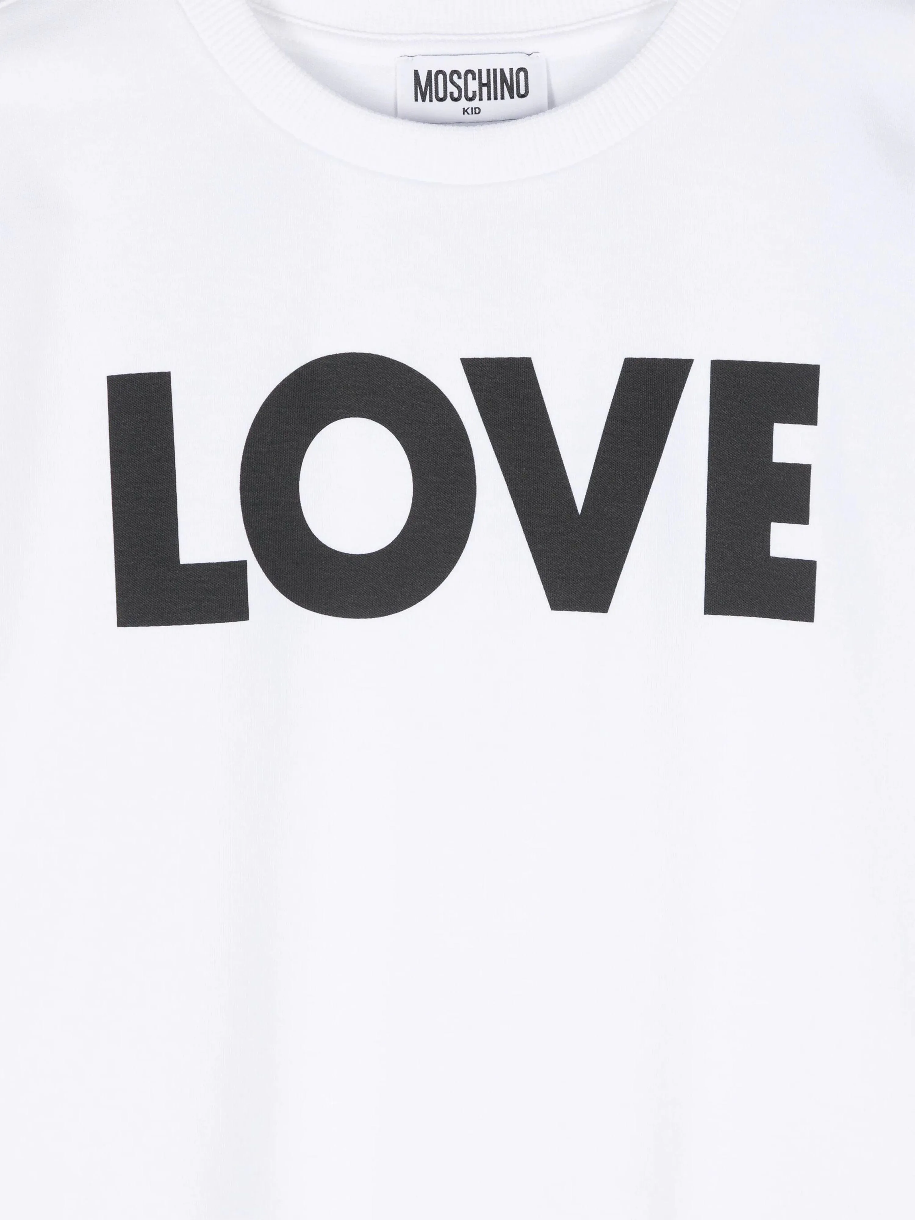 Moschino Kids Love T-Shirt in Weiß