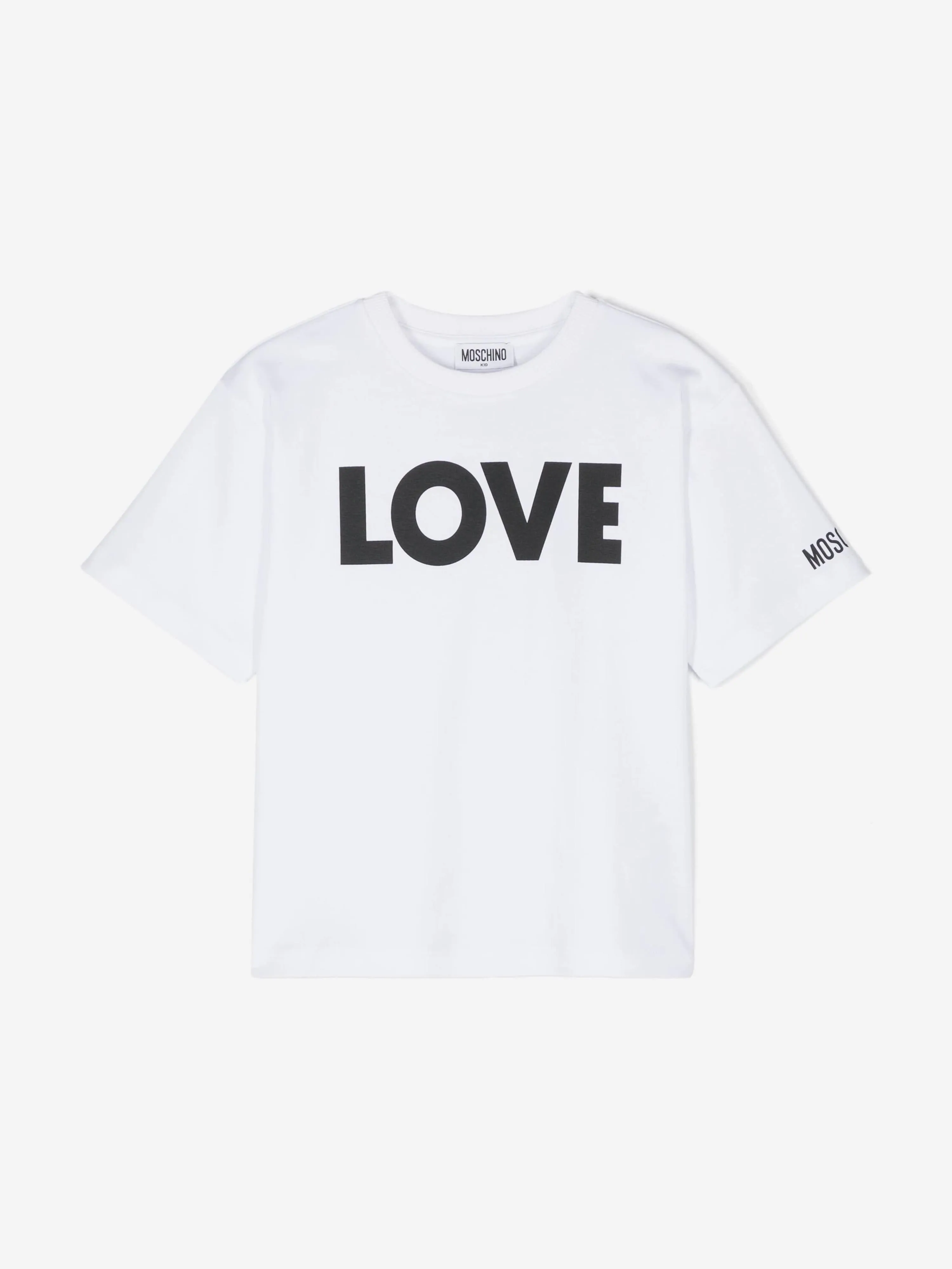 Moschino Kids Love T-Shirt in Weiß