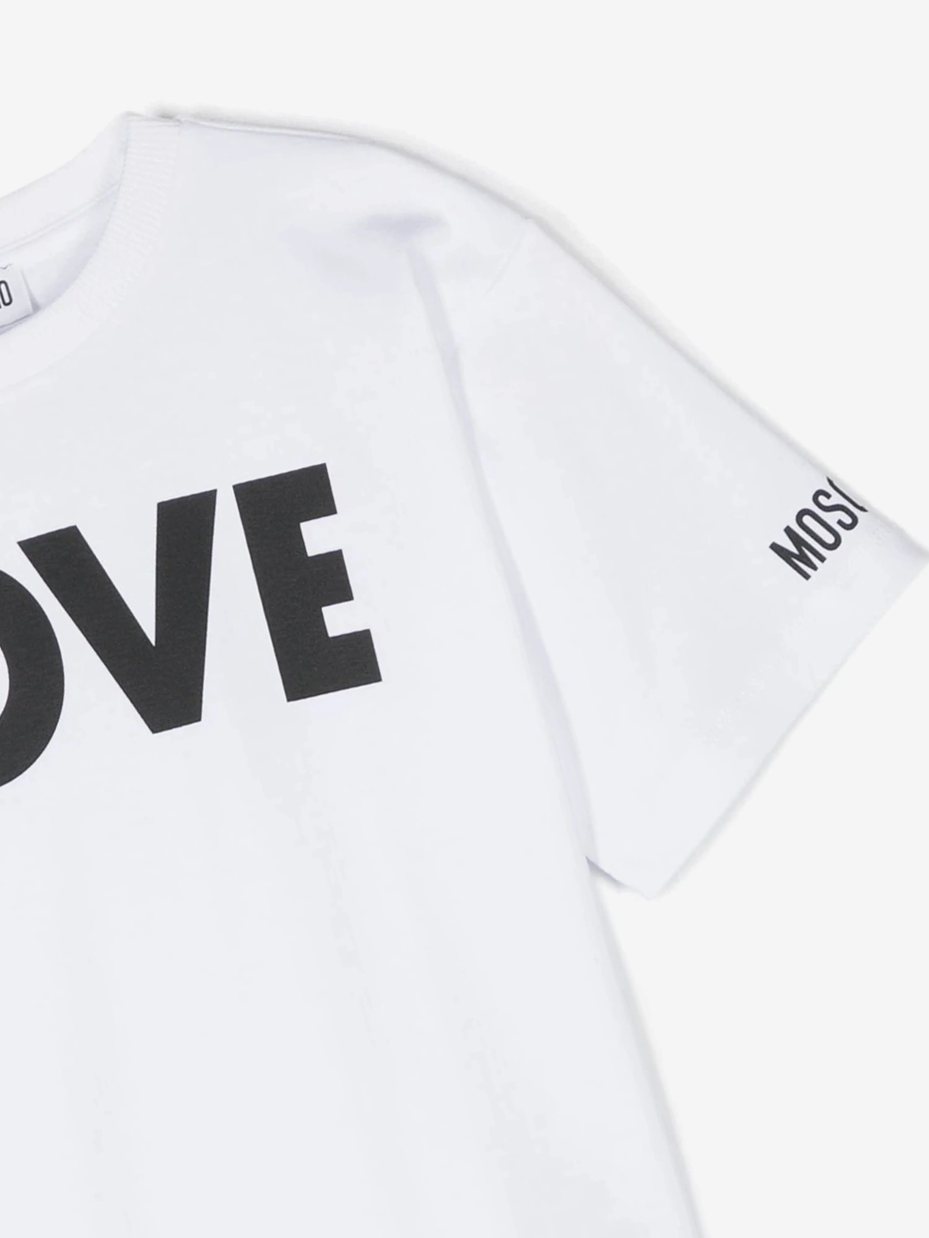 Moschino Kids Love T-Shirt in Weiß