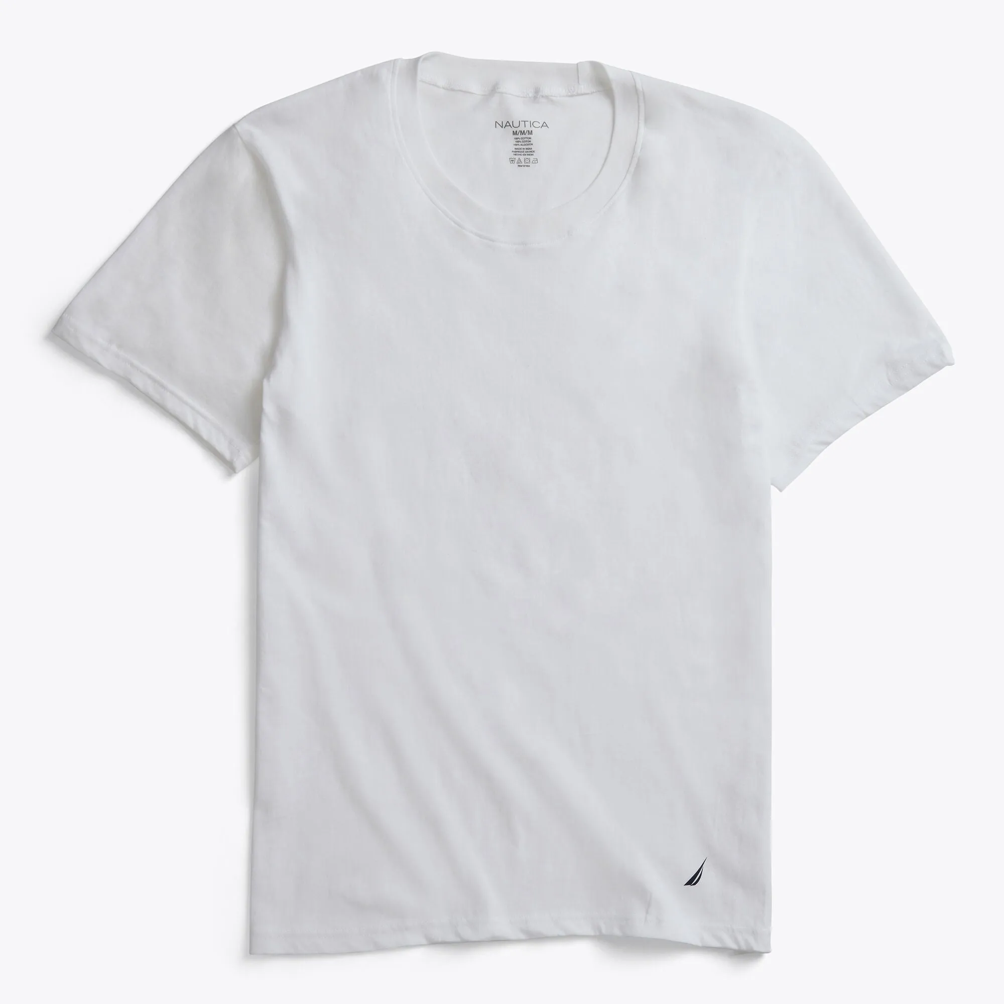 Nautica Herren Rundhals-T-Shirt Antik Weiß Waschen Nautica