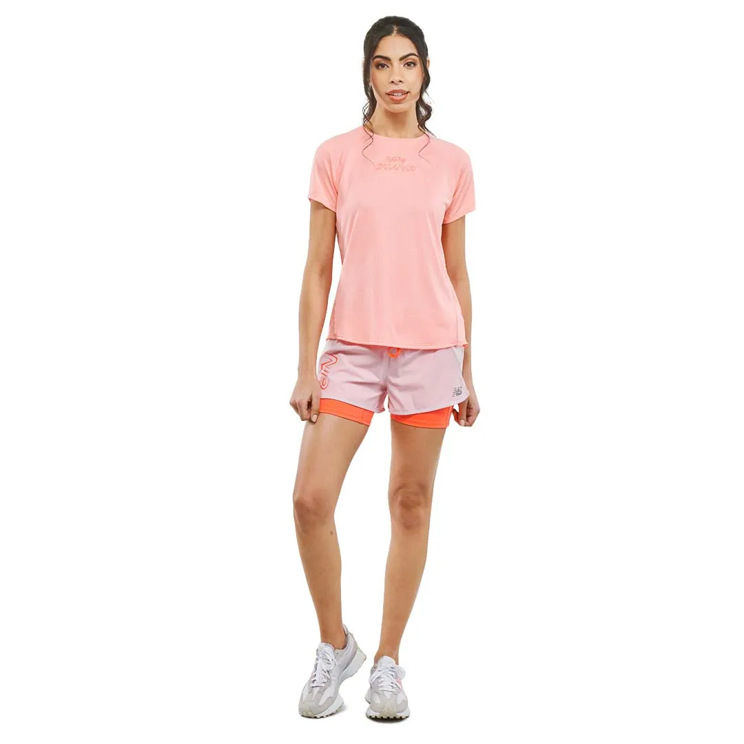 New Balance - Damen 2 in 1 Laufshorts (WS21271 SOI)