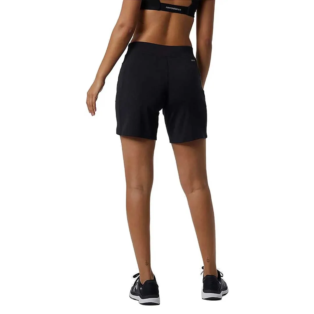 New Balance - Damen Impact Run 7-Zoll-Shorts (WS11238 BK)