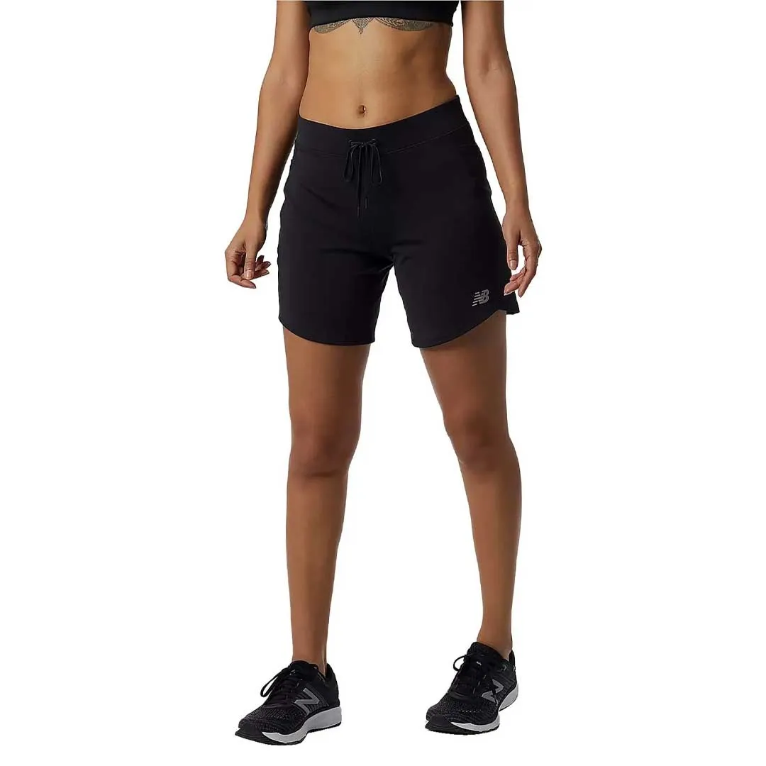 New Balance - Damen Impact Run 7-Zoll-Shorts (WS11238 BK)