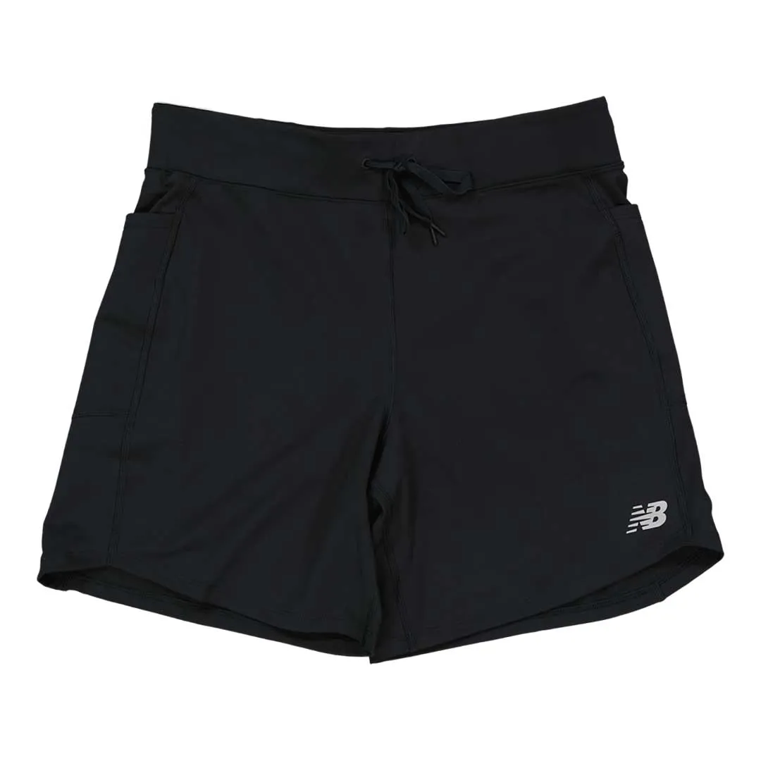 New Balance - Damen Impact Run 7-Zoll-Shorts (WS11238 BK)