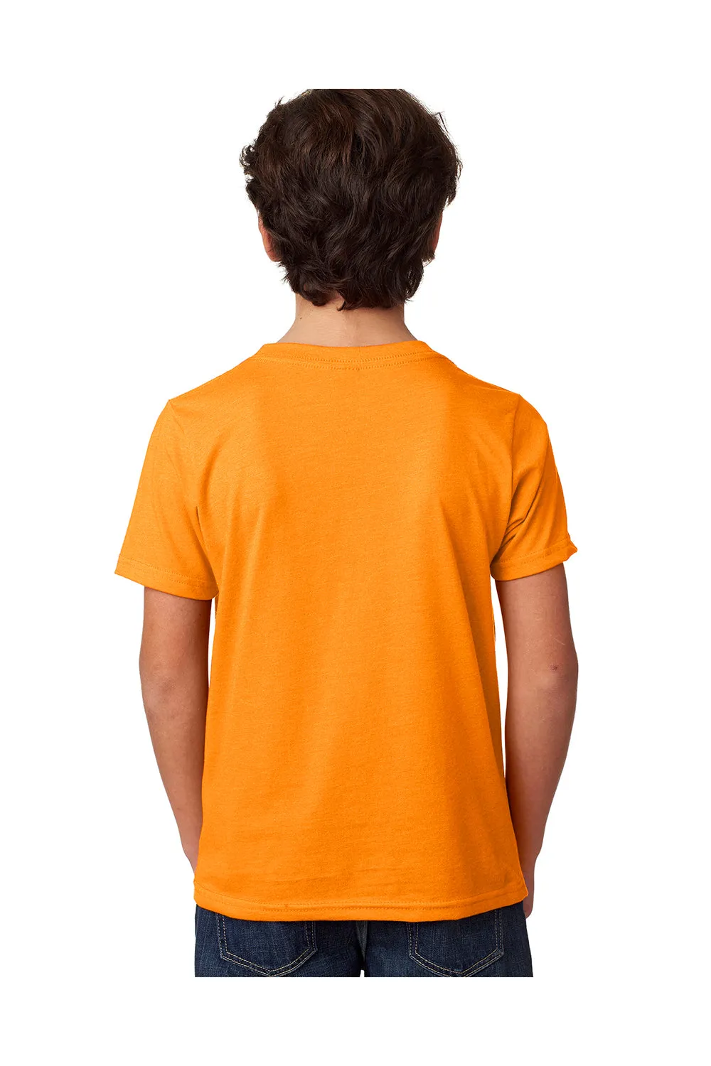Next Level Youth CVC Jersey T-Shirt mit kurzen Ärmeln und Rundhalsausschnitt - Orange