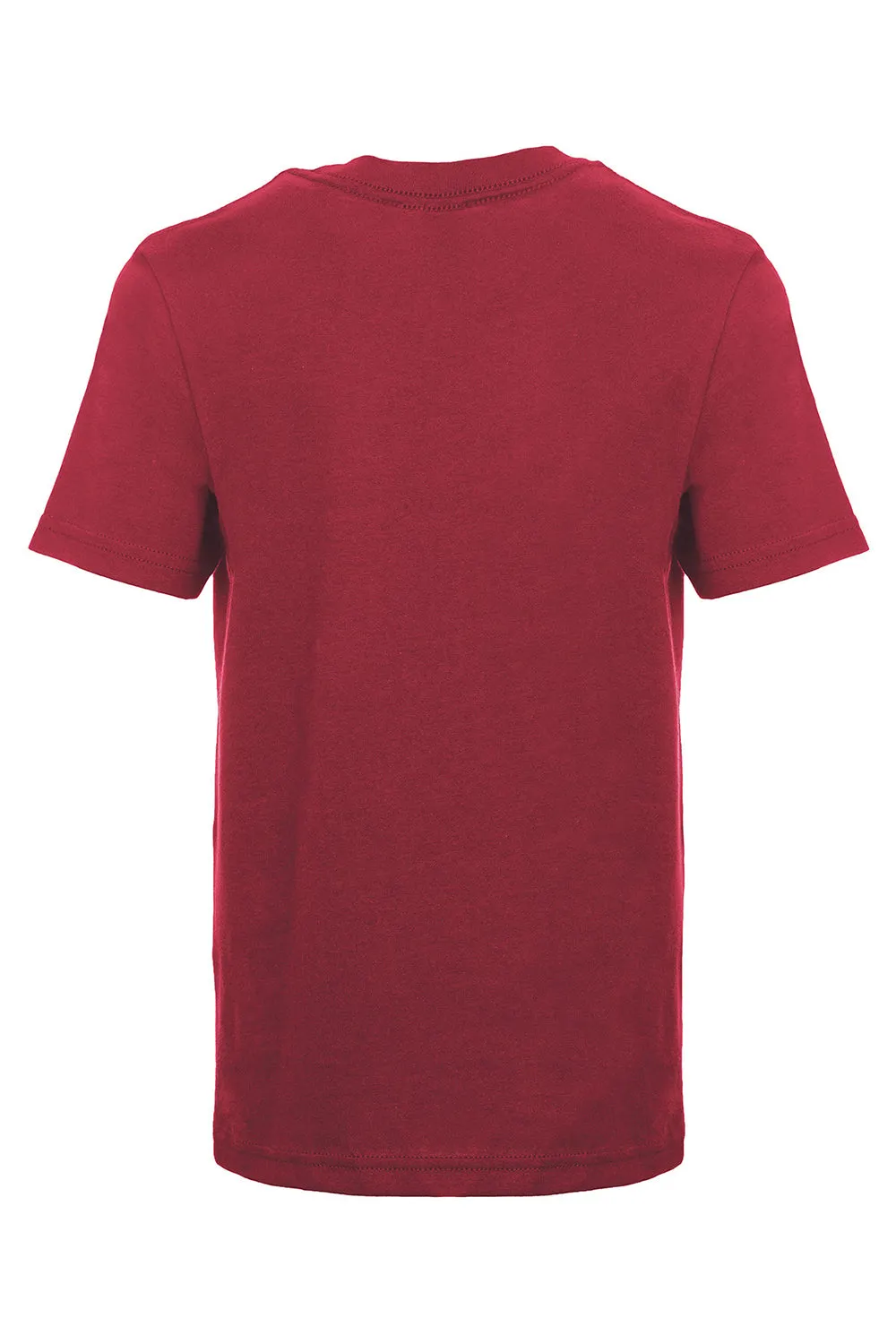 Next Level Jugend Fein-Jersey Kurzarm Rundhals T-Shirt - Kardinalrot