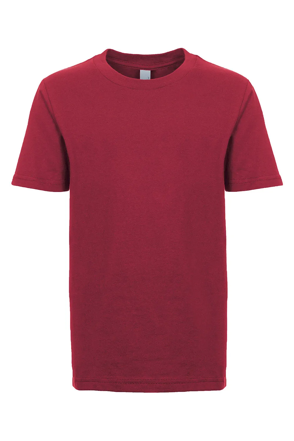 Next Level Jugend Fein-Jersey Kurzarm Rundhals T-Shirt - Kardinalrot