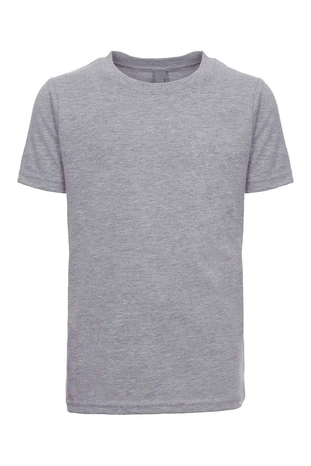 Next Level Jugend Fein-Jersey Kurzarm Rundhals T-Shirt - Meliertes Grau