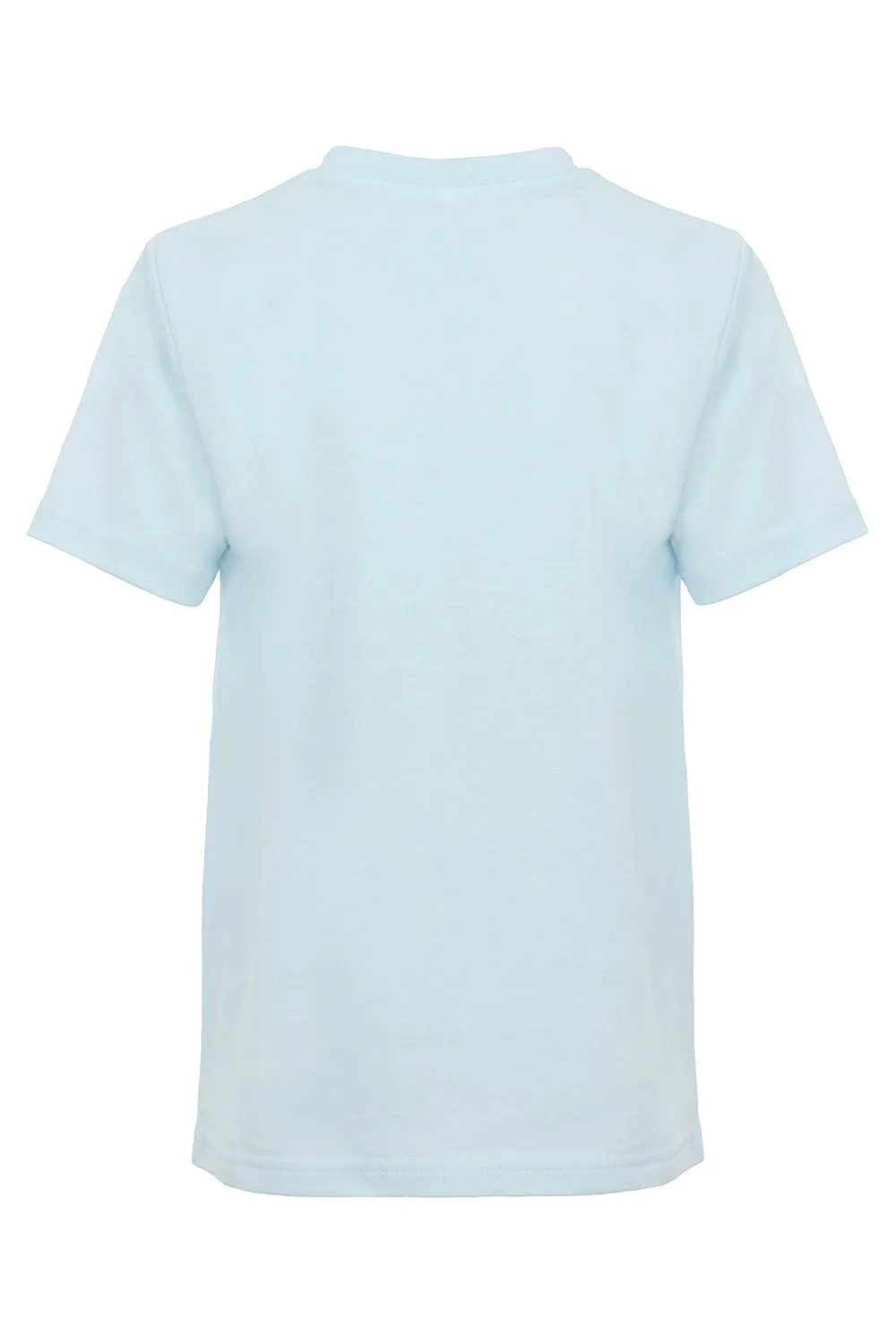 Next Level Youth Feines Jersey Kurzarm Rundhals T-Shirt - Hellblau
