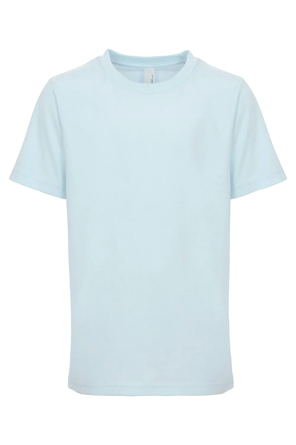 Next Level Youth Feines Jersey Kurzarm Rundhals T-Shirt - Hellblau