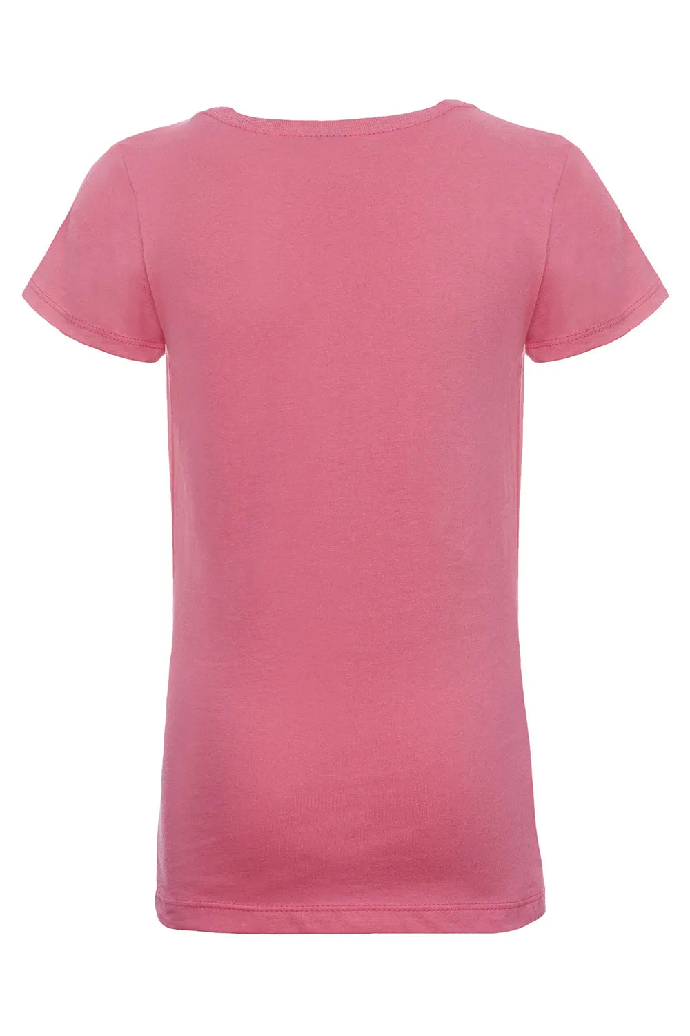 Next Level Youth Prinzessin Fein Jersey Kurzarm Rundhals T-Shirt - Knallrosa