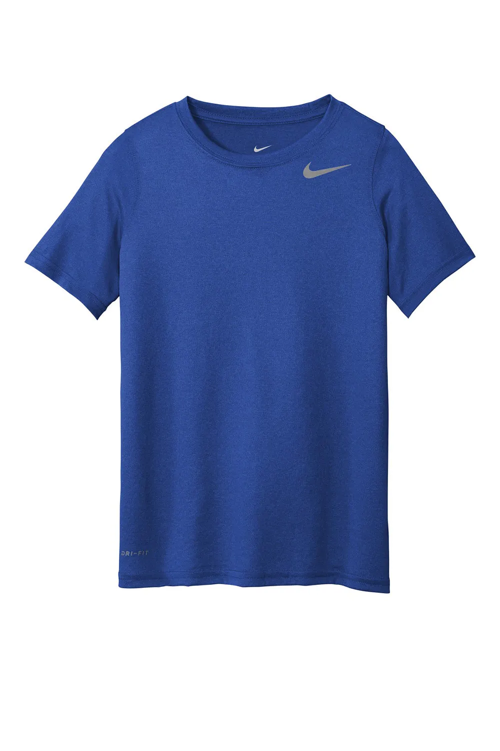 Nike Youth Legend Dri-Fit Feuchtigkeitstransportierendes Kurzarm-T-Shirt mit Rundhalsausschnitt - Game Royal Blue