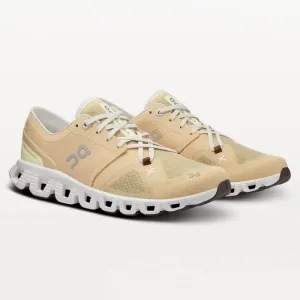 On Women's Cloud X 3 Schuhe - Savannah / Frost On Cloud Schuhe