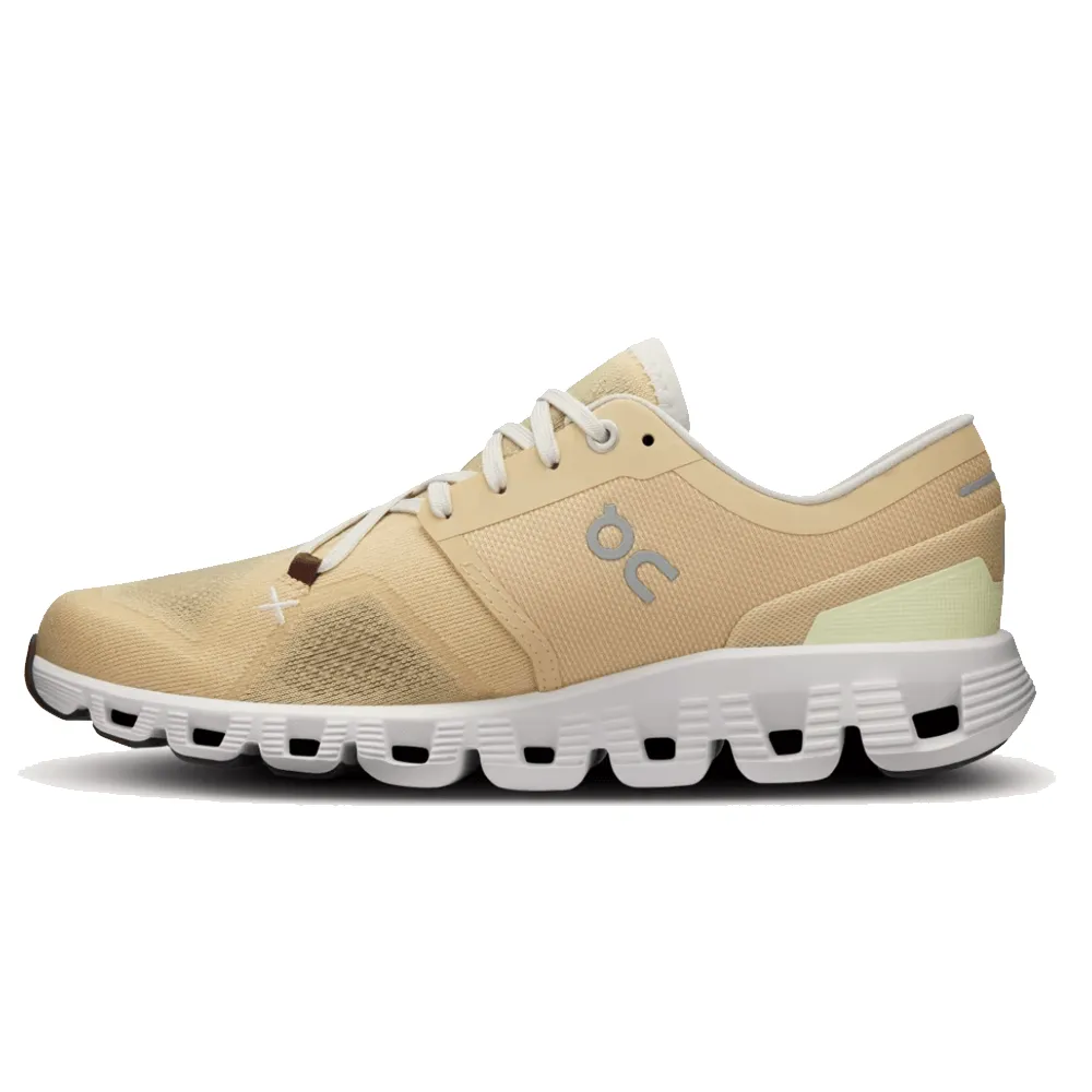 On Women's Cloud X 3 Schuhe - Savannah / Frost On Cloud Schuhe