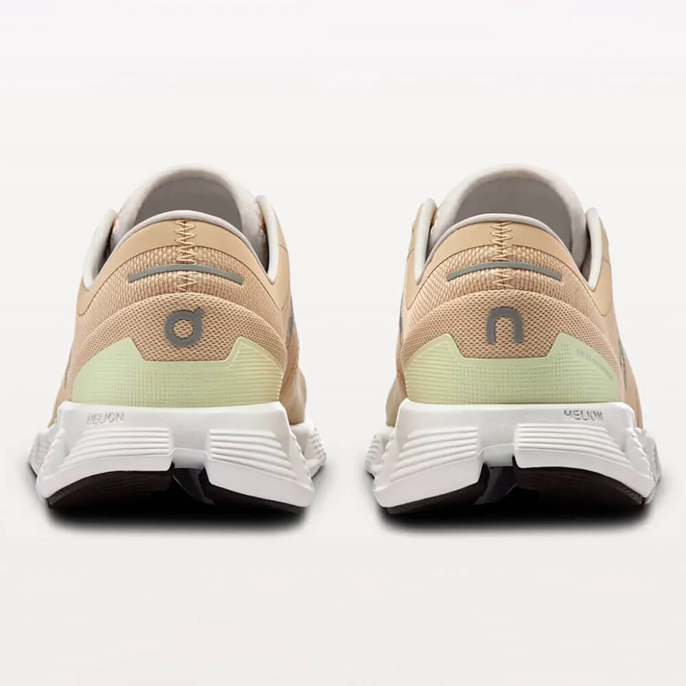 On Women's Cloud X 3 Schuhe - Savannah / Frost On Cloud Schuhe