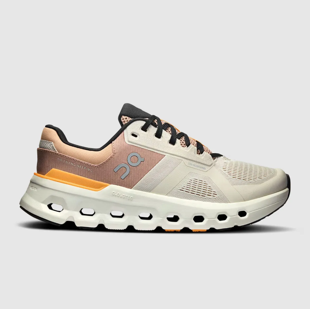 On Women's Cloudrunner 2 Schuhe - Perle / Mandarine On Cloud Schuhe