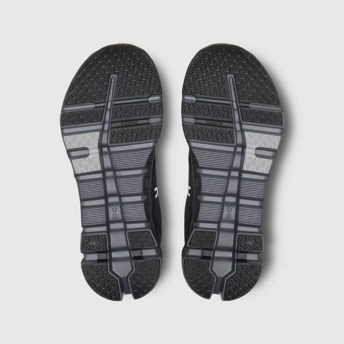 On Women's Cloudrunner 2 wasserdichte Schuhe - Magnet / Schwarz On Cloud Schuhe