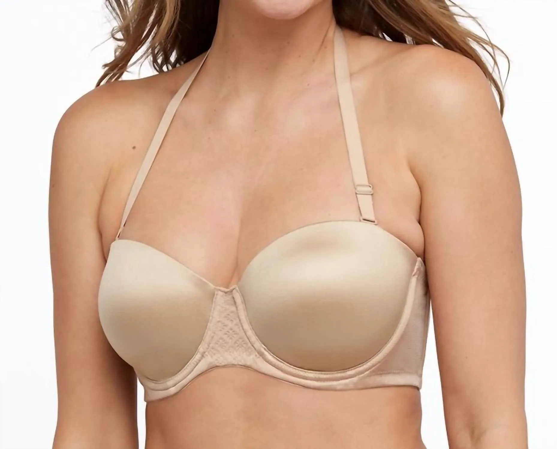 One Smooth U Bustier-BH ohne Träger in Taupe