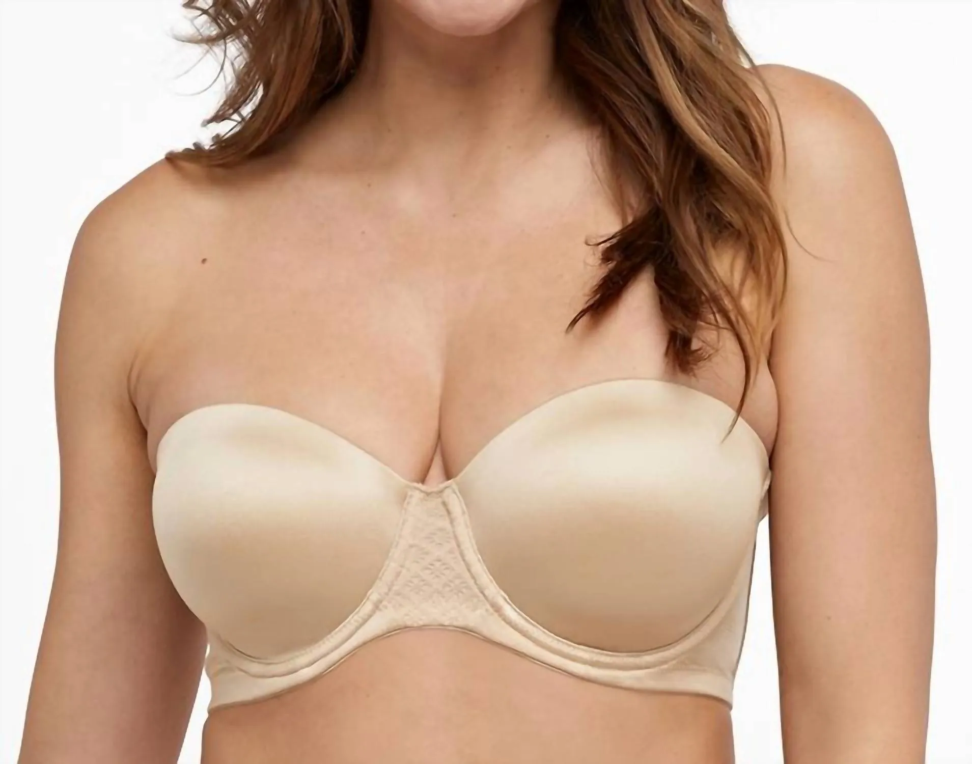 One Smooth U Bustier-BH ohne Träger in Taupe