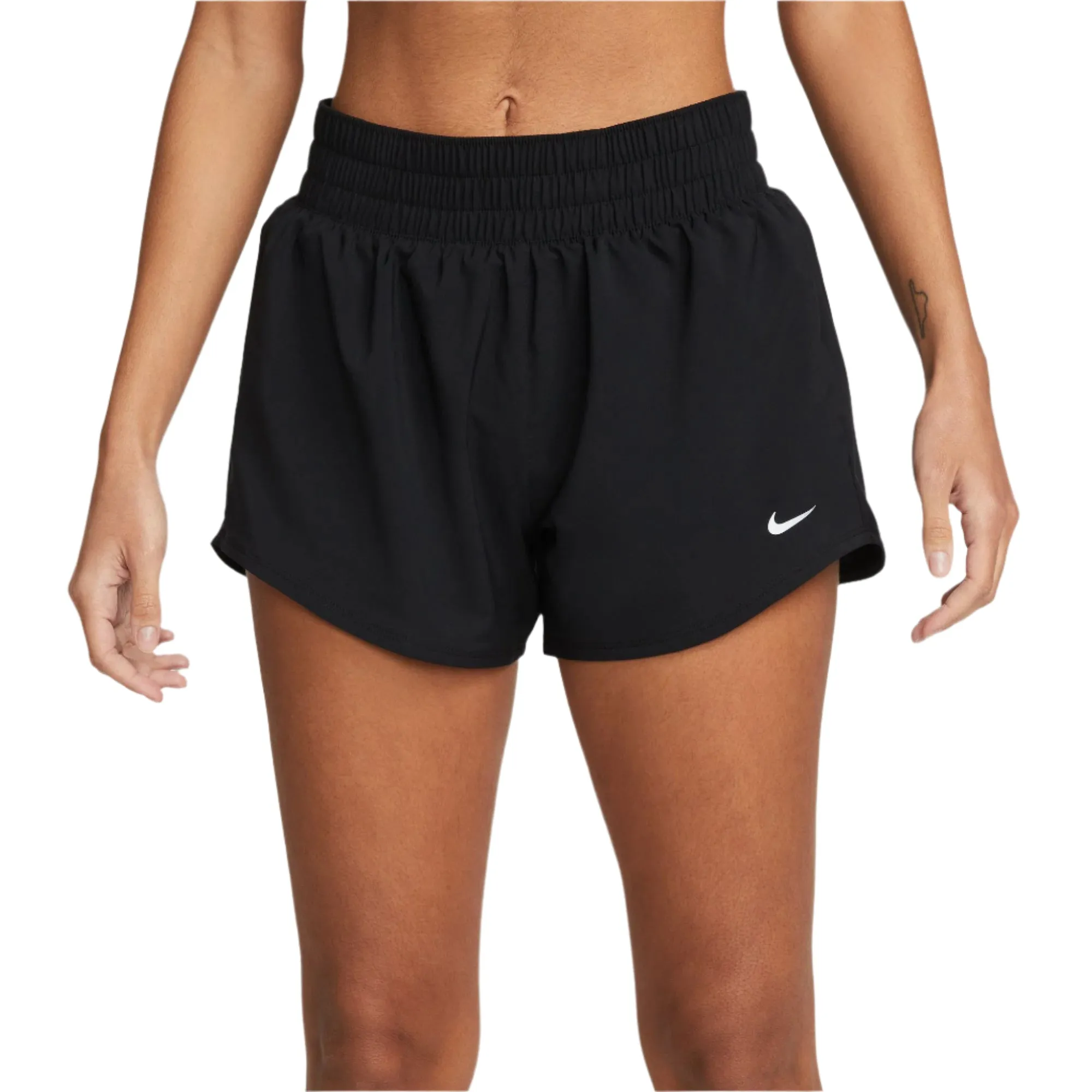 Damen Dri-Fit Mid-Rise 3-Zoll Shorts mit eingenähten Slip