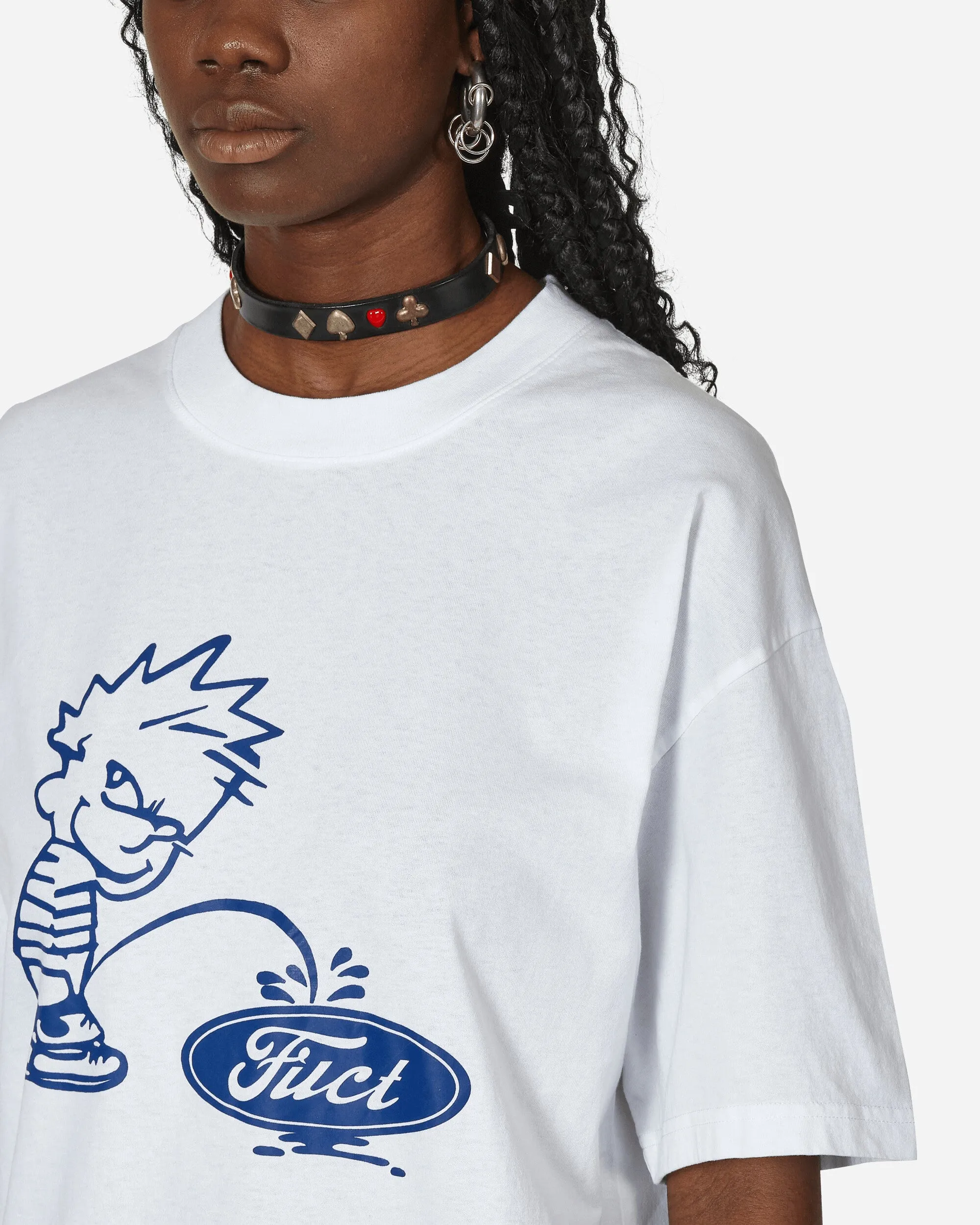Oval Pee Boy T-Shirt Weiß