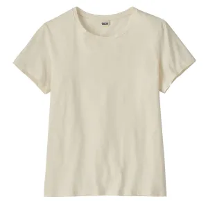 Patagonia Damen Regenerative Organic Certified Cotton T-Shirt Ungefärbt Natur