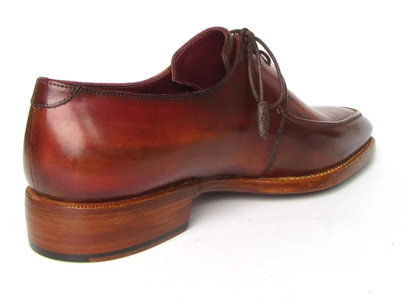 Paul Parkman Schuhe Paul Parkman Herren Goodyear rahmengenähte Derby-Schuhe mit quadratischer Spitze und Schürze in Braun