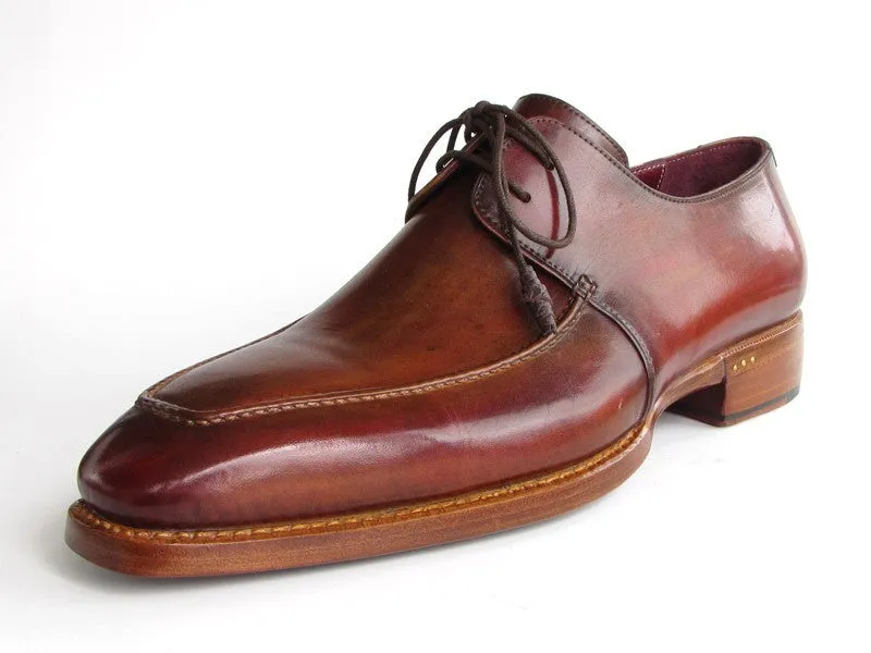 Paul Parkman Schuhe Paul Parkman Herren Goodyear rahmengenähte Derby-Schuhe mit quadratischer Spitze und Schürze in Braun