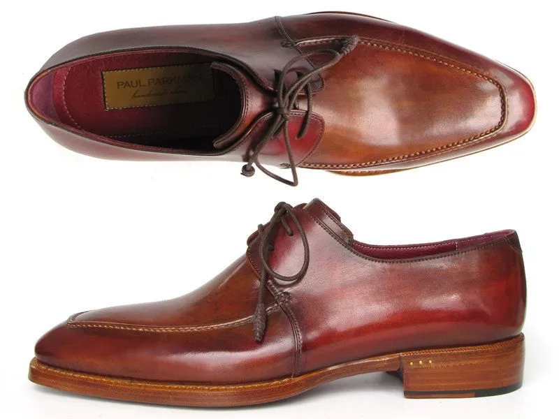 Paul Parkman Schuhe Paul Parkman Herren Goodyear rahmengenähte Derby-Schuhe mit quadratischer Spitze und Schürze in Braun