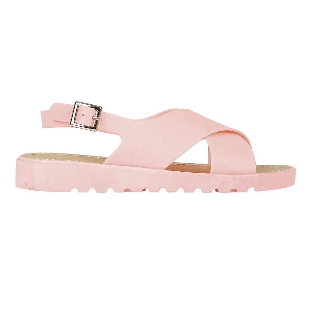 Rosa Flache Schuhe