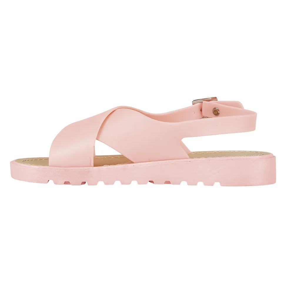 Rosa Flache Schuhe