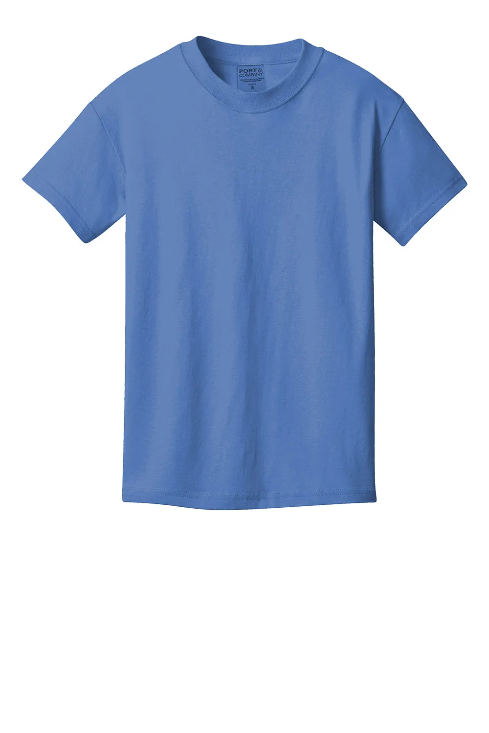 Port & Company Jugendliche Beach Wash Kurzarm Rundhals T-Shirt - Blauer Mond