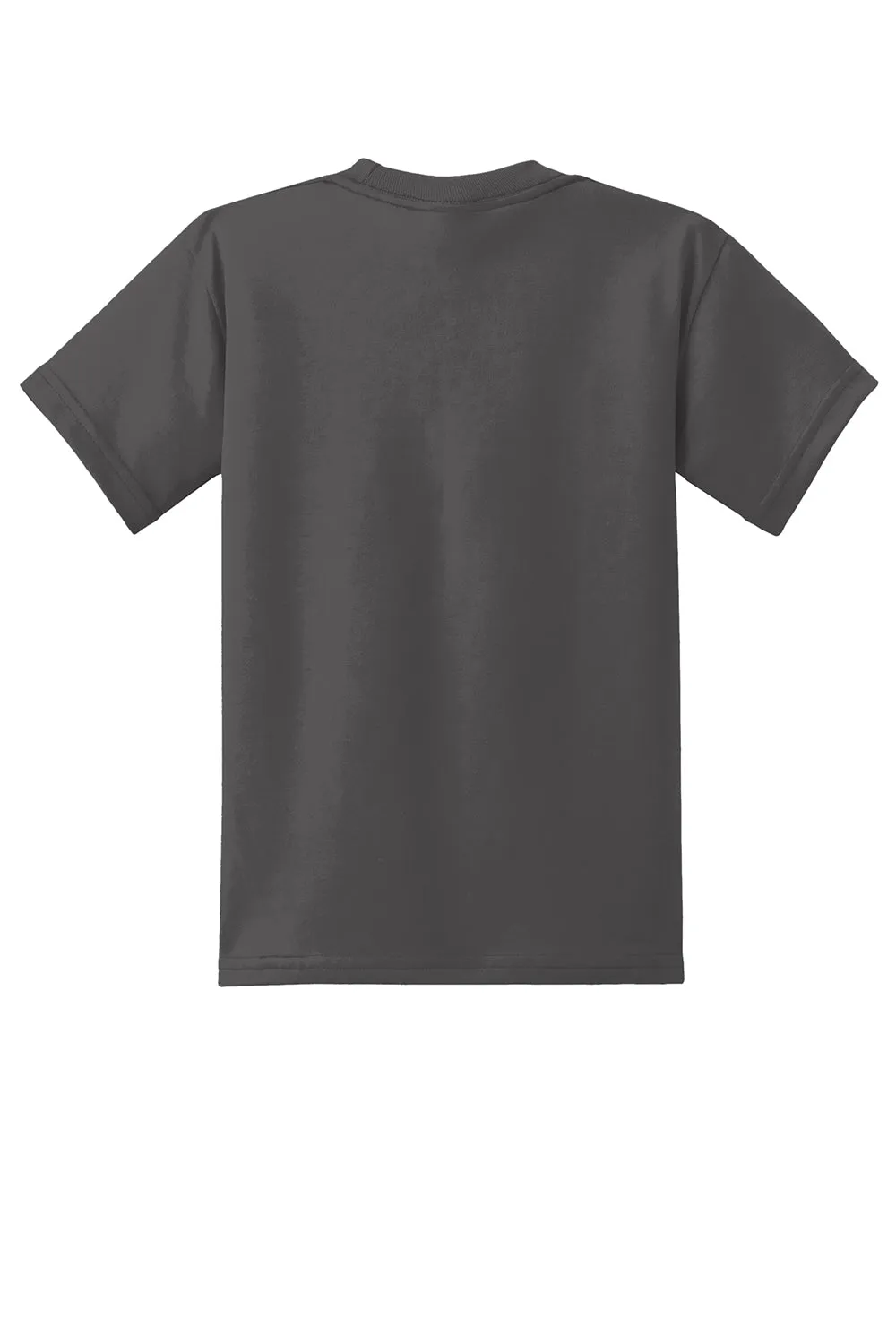 Port & Company Youth Core Kurzarm Rundhals T-Shirt - Anthrazitgrau