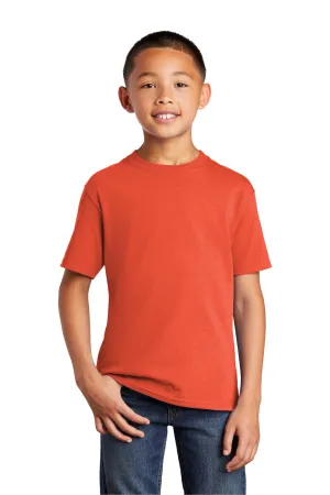 Port & Company Youth Core Kurzarm T-Shirt mit Rundhalsausschnitt - Orange