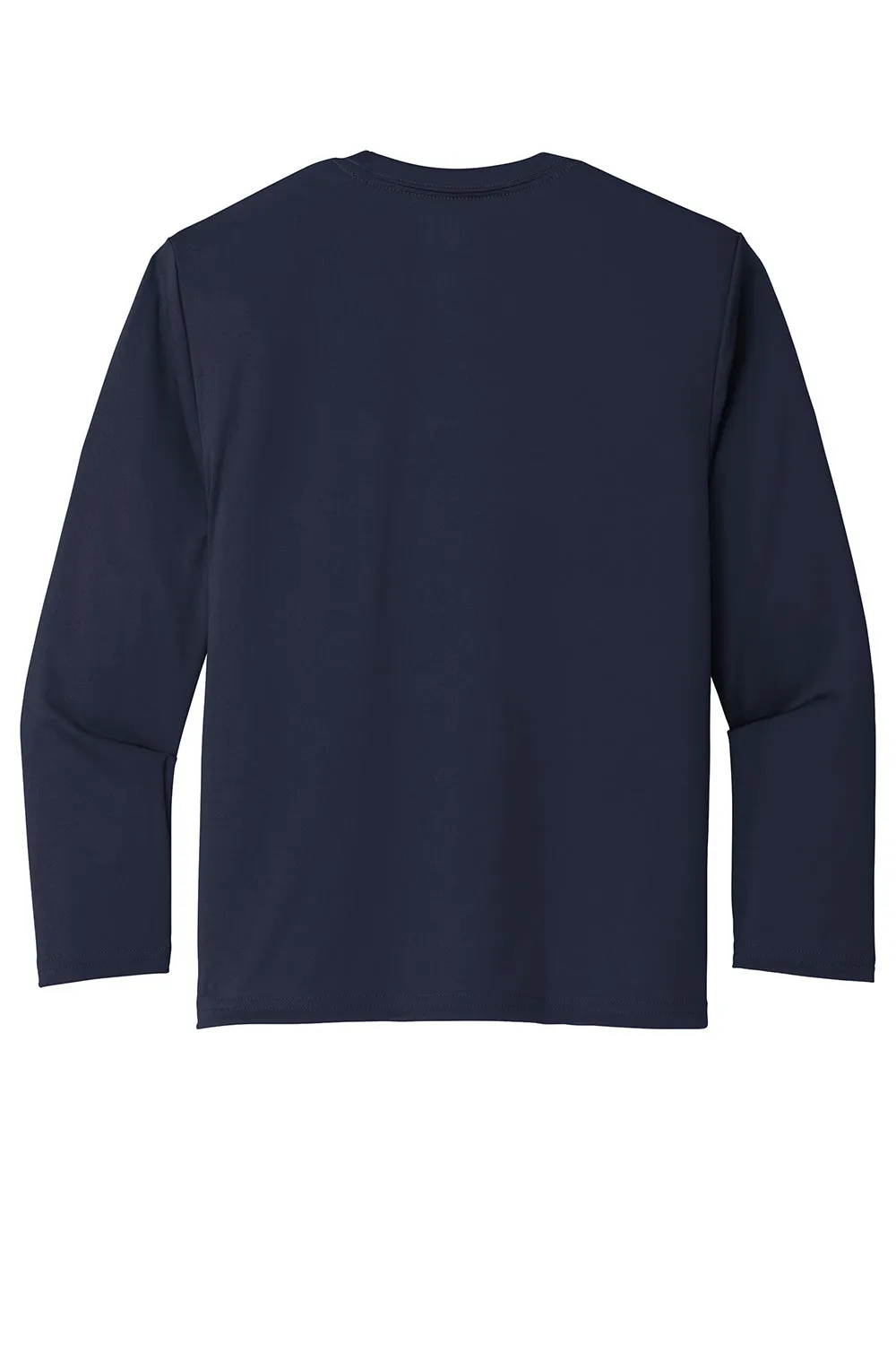 Port & Company Youth Dry Zone Performance Feuchtigkeitstransport Langarm Rundhals T-Shirt - Dunkelmarineblau