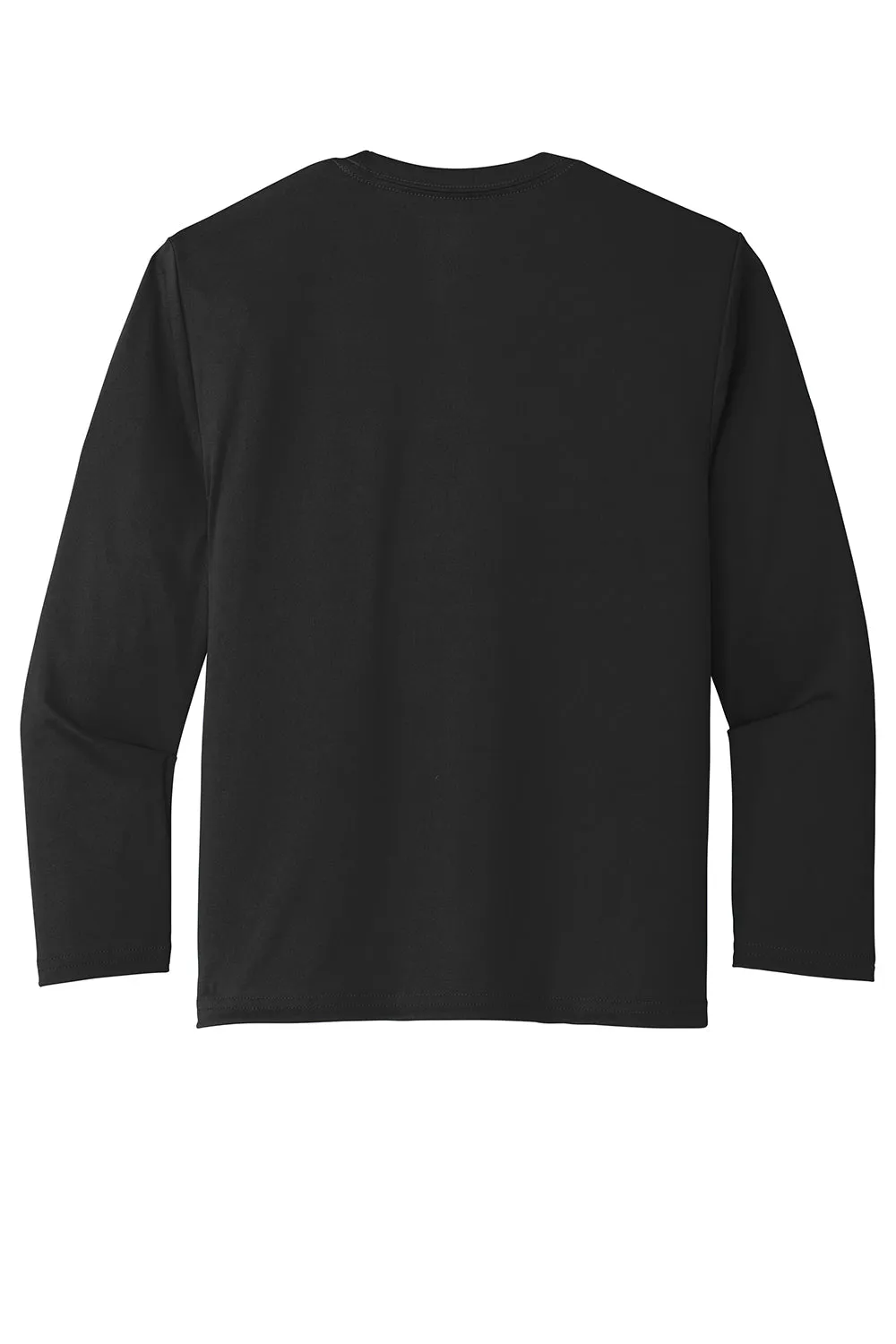 Port & Company Jugend Dry Zone Performance Feuchtigkeitstransport Langarm Rundhals T-Shirt - Tiefschwarz