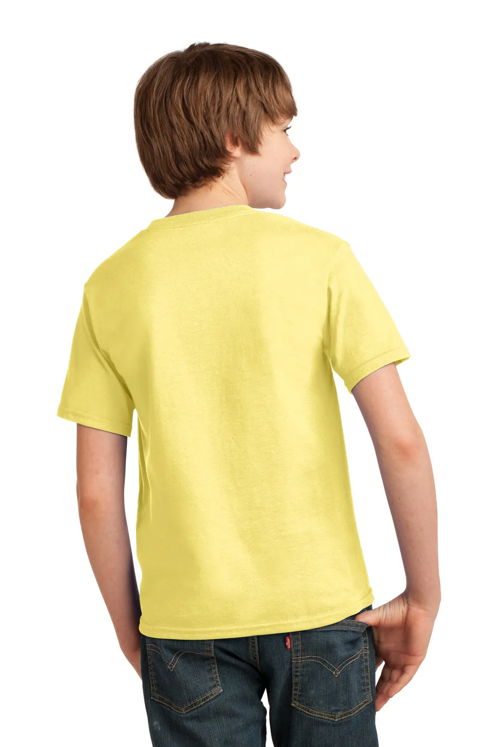 Port & Company Jugend Essential Kurzarm Rundhals T-Shirt - Gelb