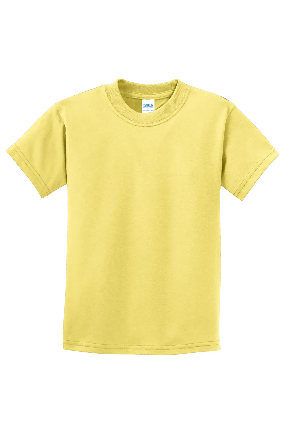 Port & Company Jugend Essential Kurzarm Rundhals T-Shirt - Gelb