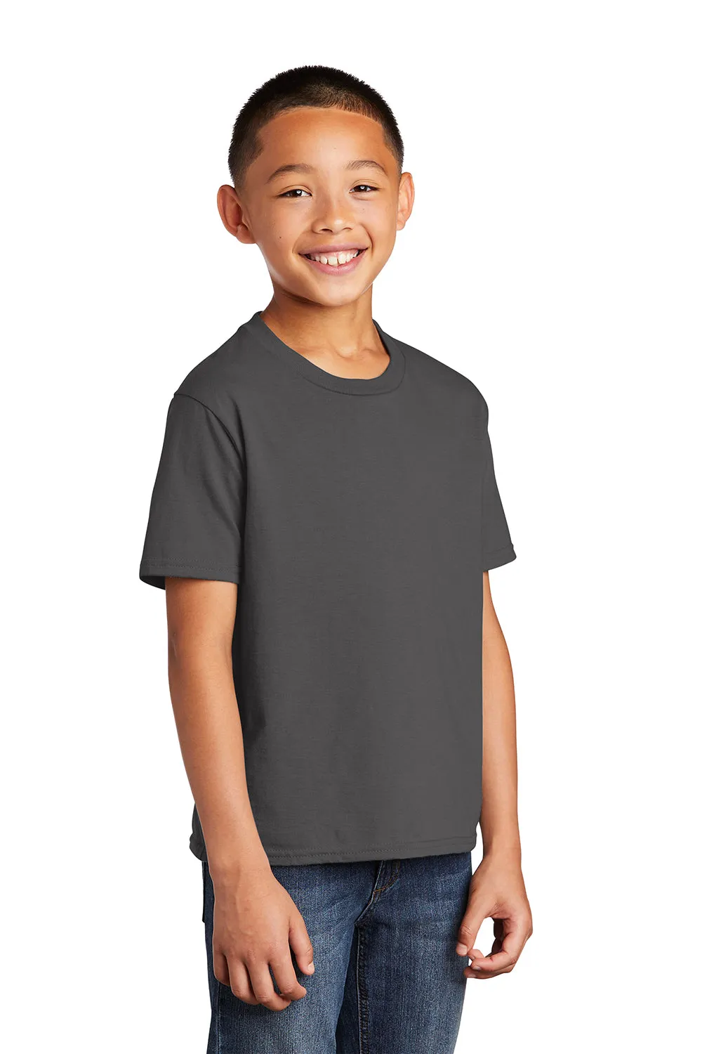 Port & Company Jugend Favorit Kurzarm Rundhals T-Shirt - Anthrazitgrau