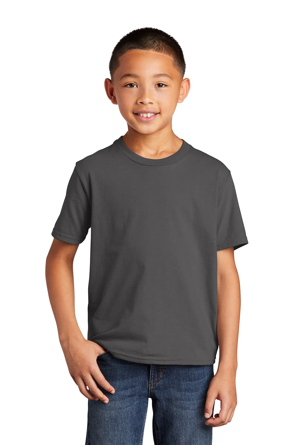 Port & Company Jugend Favorit Kurzarm Rundhals T-Shirt - Anthrazitgrau