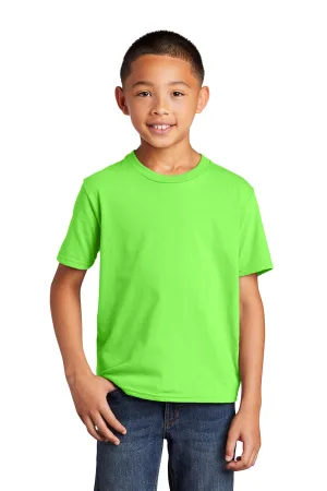 Port & Company Jugend Fan Favorit Kurzarm Rundhals T-Shirt - Blitzgrün