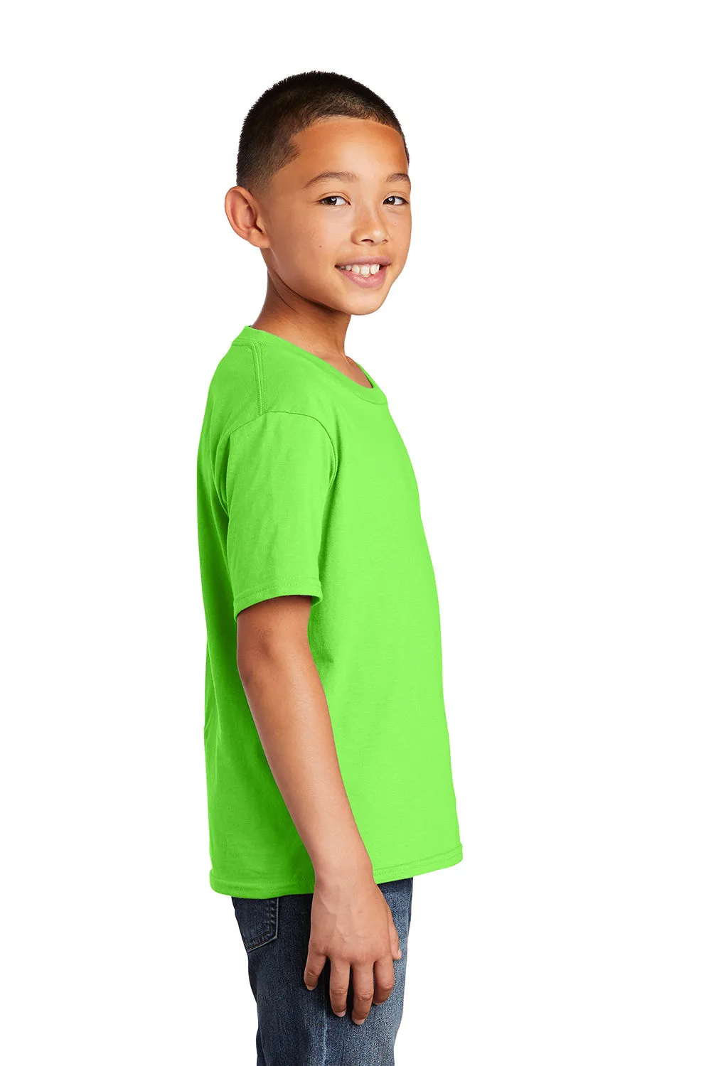Port & Company Jugend Fan Favorit Kurzarm Rundhals T-Shirt - Blitzgrün