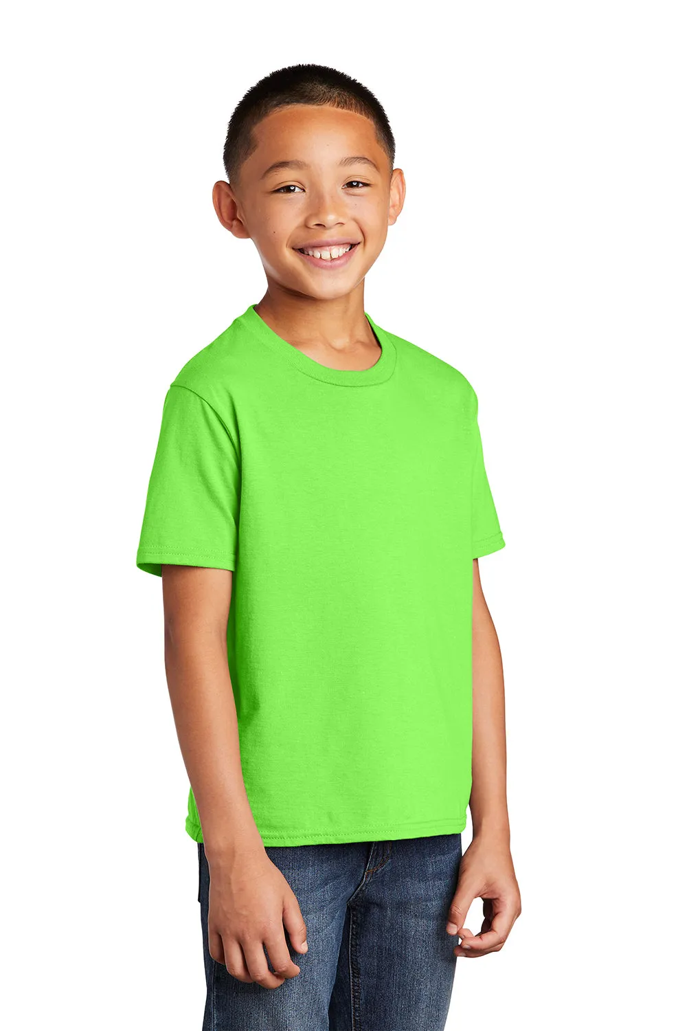 Port & Company Jugend Fan Favorit Kurzarm Rundhals T-Shirt - Blitzgrün