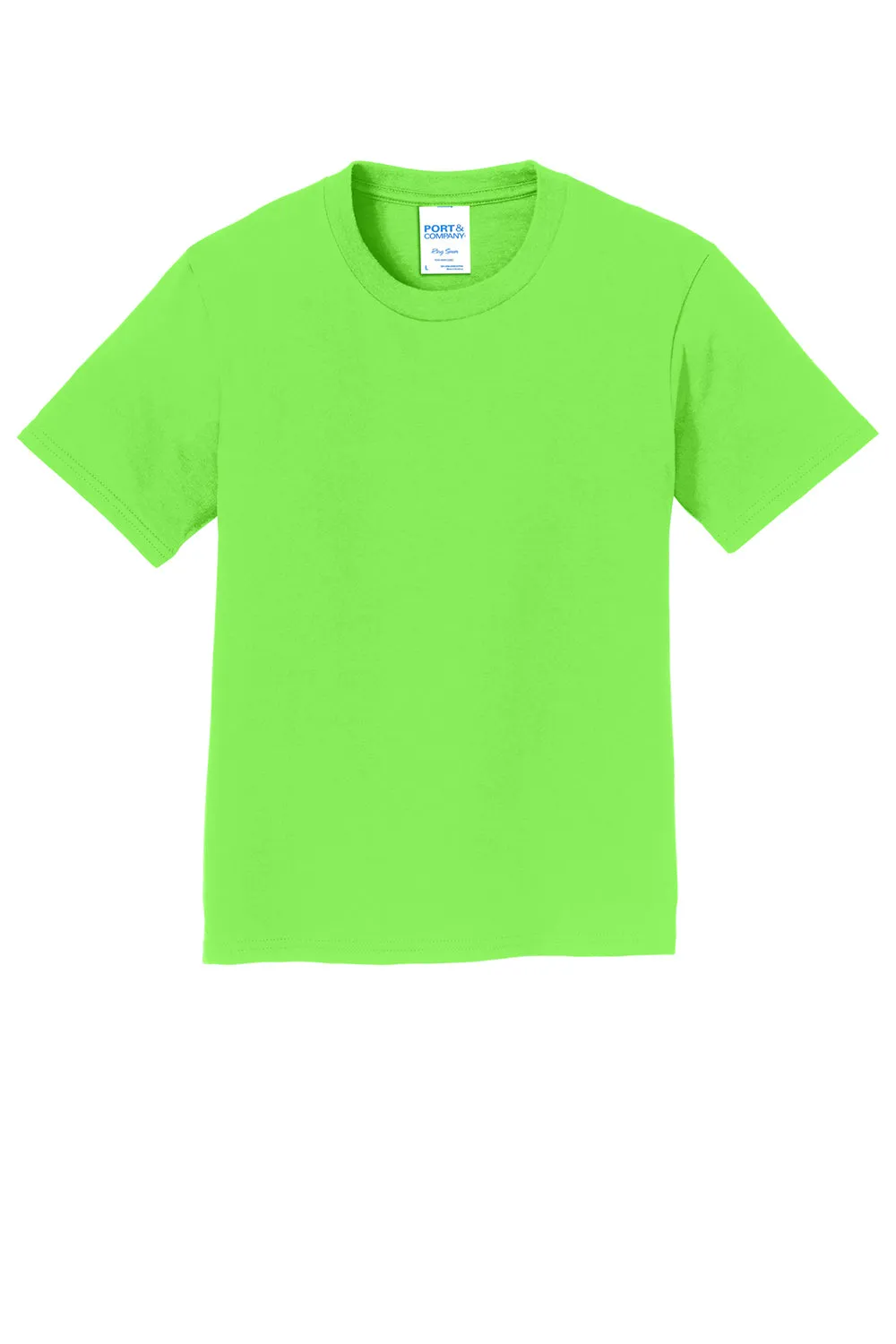 Port & Company Jugend Fan Favorit Kurzarm Rundhals T-Shirt - Blitzgrün
